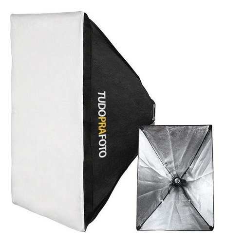 Kit Iluminador Softbox 50x70 Tudoprafoto Haze + Soquete