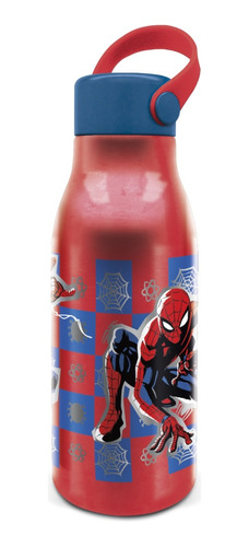 Botella Aluminio Infantil Wabro Manija 760ml Spiderman