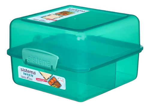 Contenedor Alimentos Sistema Lunch Cube Ideal Colaciones