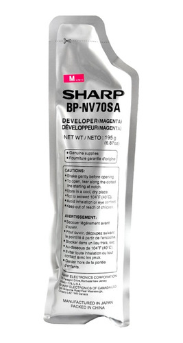 Sharp Revelador Magenta Bpnv70ma / Bp50c36 Bp50c45 Bp70c45