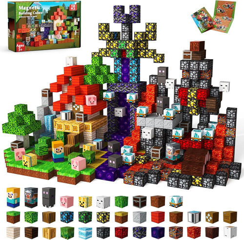 150 Pcs Magnetic Blocks - Magnetic Building Block, 3 Mundos