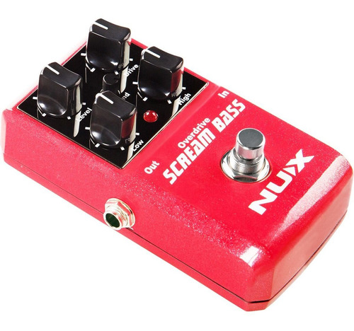 Pedal Overdrive Nux Scream Para Bajo Distorsión Fuzz