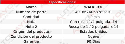 Sensor Cts Walker G10 Para Chevrolet L6 4.1l 1975 - 1976