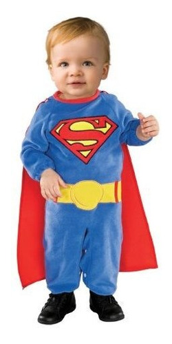 Disfraz Superman Bebé Con Capa Removible.
