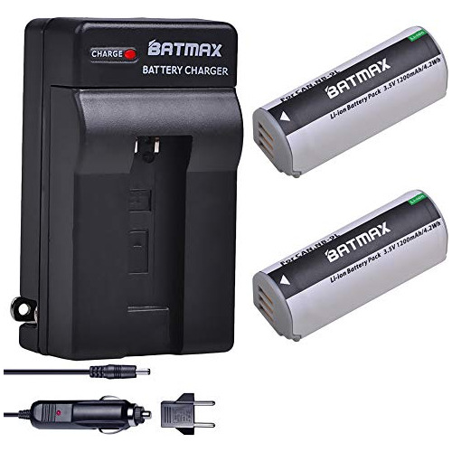 Batmax 2 Unpcs Nb 9l Kits De Cargador De Batería Canon...