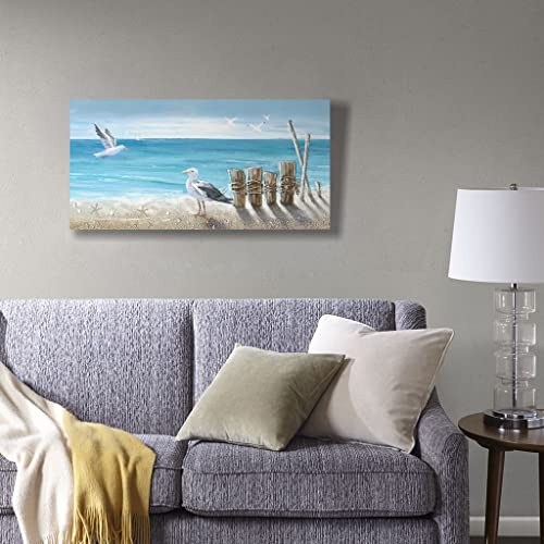 Cuadro De Decoración De Pájaros Gaviotas Playa, Arte ...