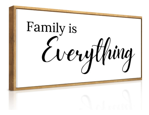 Family Is Everything - Decoracion De Pared  Lienzo Enmarcad