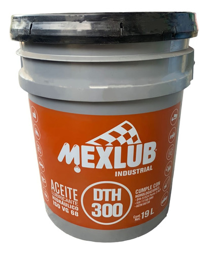 Aceite Hidráulico Iso Vg 68 Dth 300 Mexlub Sellado Fab -19 L