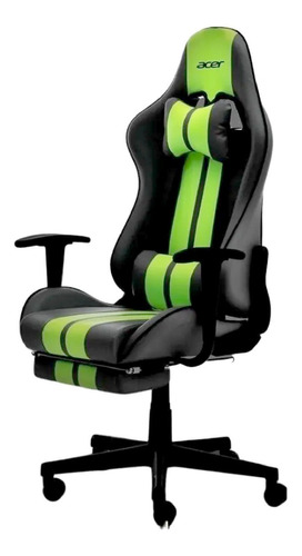 Silla Gamer Acer Speed Verde Con Apoya Pies Speed-gc1200-g