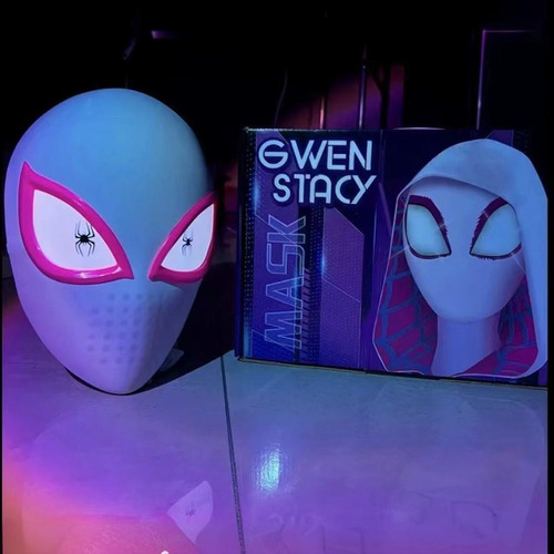 Eee Máscara Motorizada Headgear Glow De Gwen Spider-man