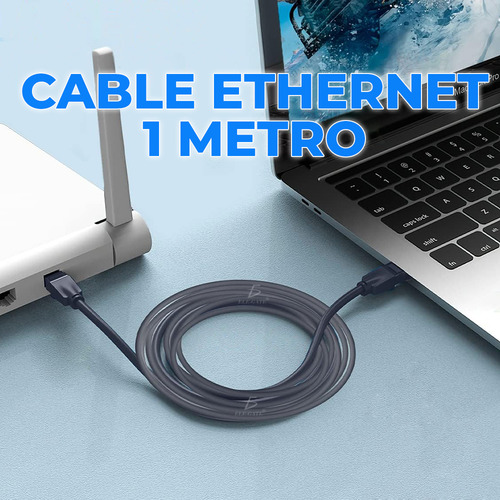 Cable Para Red Cat7 Vention Rj45 Ethernet Utp Negro Ele-Gate