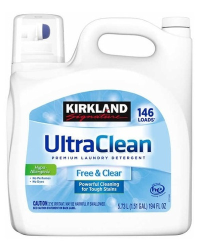 Detergente Liquido Kirkland Ultra Clean 5.73 Lts