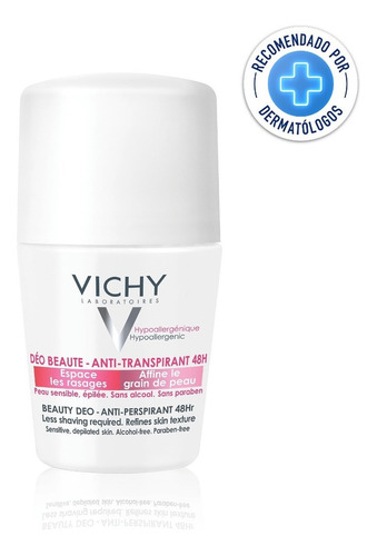 Antitranspirante Vichy Roll-on 48hs Sin Alcohol 50 Ml Fragancia Neutro