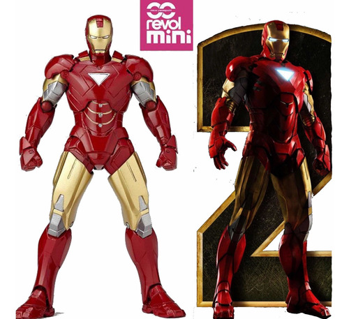 Iron Man 2 Mk 6 Micro Yamaguchi Revol Mini Jp Marvel 11.5cm
