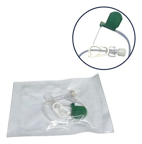 Aguja Huber Poly Port 21g X 32mm X Unidad