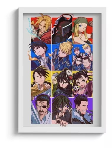 Quadro Decorativo A4 Anime Fullmetal Alchemist