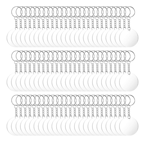 Juego De Discos Circulares Acrílicos Transparentes Para Llav