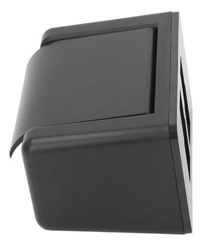 Portarrollos De Papel Higiénico De Plástico Negro Montado En