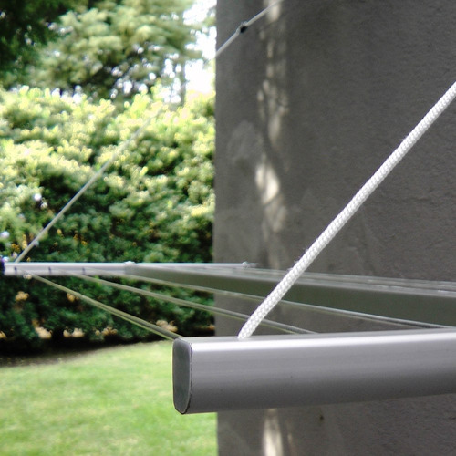 Tendedero Rebatible Plegable Pared Aluminio Para Tender Ropa - Apto Instalacion Interior Y Exterior