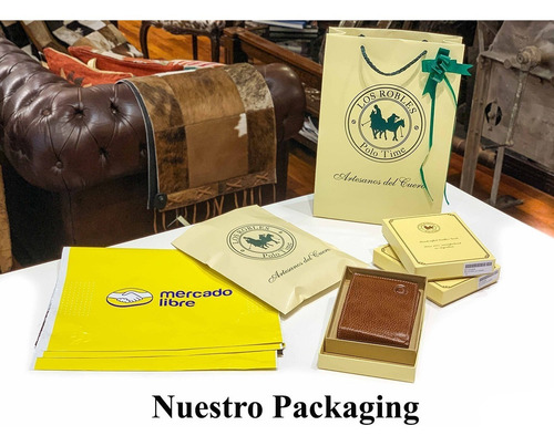 Imagen 9 de 9 de Billetera Hombre Cuero Regalos Personalizados Empresariales