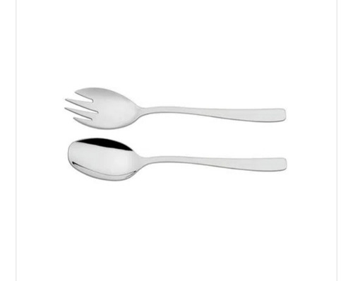 Juego Cubiertos Para Servir Ensalada Tramontina Acero Inox Color Plateado