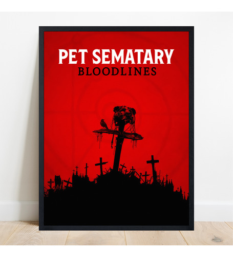 Cuadro Deco Pet Sematary Cementerio De Animales Stephen King Negro