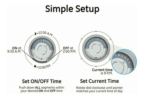 Ge Heavy-duty Mechanical Box Timer Switch, Metal, Tamper
