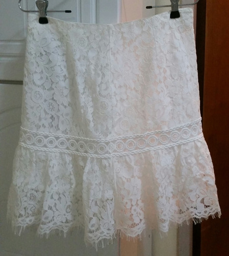 Falda Blanca Talla L Marca Megan