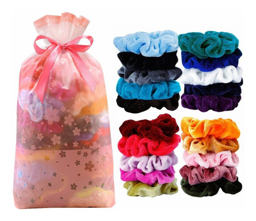 Ligas Elásticas Para Cabello Terciopelo Scrunchies 20 Pcs