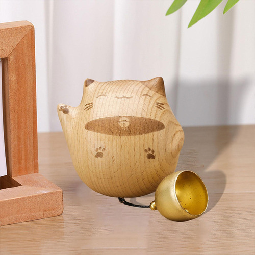 Timbre Decorativo De Madera Para , Timbre Colgante Con