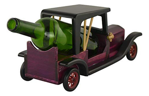 Soporte Para Botellas De Vino De Coche Antiguo De Madera Mac