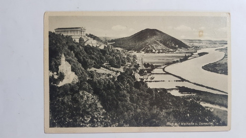 Alemania Postal Blick Aut Walhalia U. Donautal