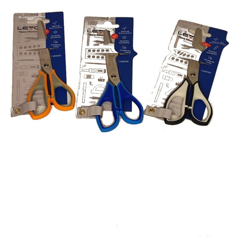 Tijera Oficina De 6 Colores Varios Levo Pack 5 Unds