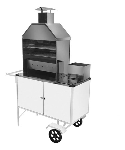 Carrinho Ambulante De Churrasco Com Reservatório Térmico 46l
