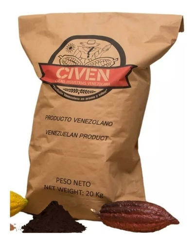 Cacao Negro Hiper Alcalino En Polvo Civen De 20kg