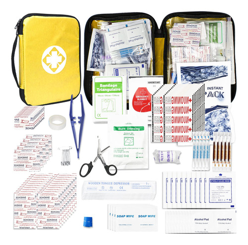 300 Piece Travel First Aid Kit De Emergencia Inicio Hf7kd