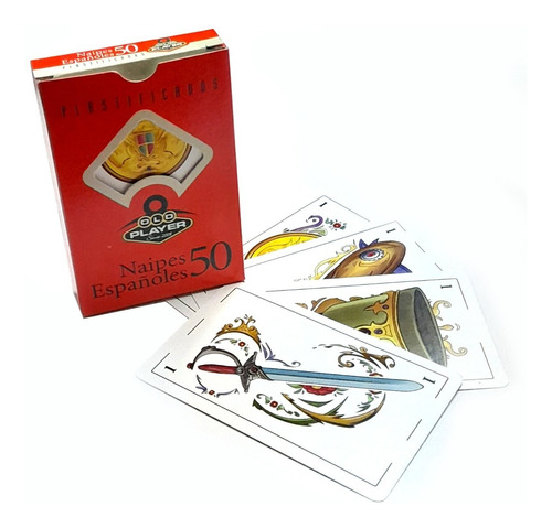 Naipes 50 Cartas Españolas Old Player Plastificados Truco