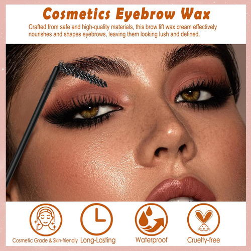 Cera Para Cejas 2 Piezas Levantamiento Impermeable Marrón