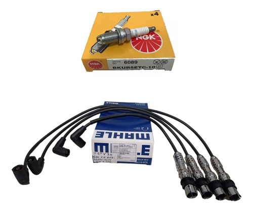 Juego Cables Mahle+bujías Ngk 3 Elect Gol 1.6 Audi 2009-2011