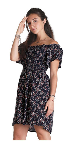 Imagen 2 de 6 de Vestido Moda Mujer Stfashion Marino 75503868 Rayón