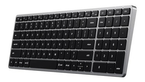 Teclado Bluetooth Satechi Slim X2 Retroiluminado Mac Apple Space Gray Inglês Us