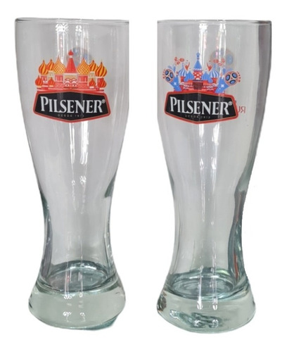 Juego 2 Vasos Cerveza Pilsener Mundial Rusia 2018