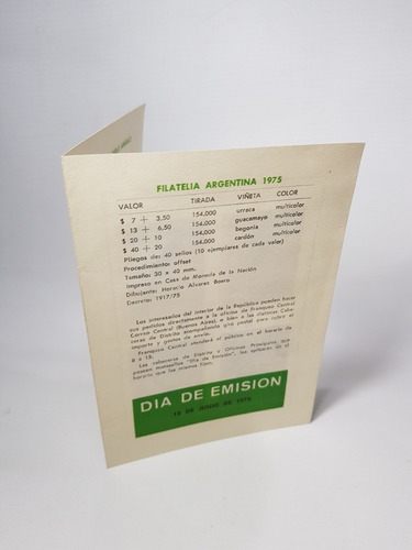 Sellos Argentina Primera Emisión 1976 4 Estamp. Mag 56215