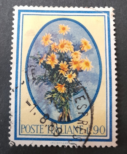 Sello Postal - Italia - Flores Y Arboles 1966