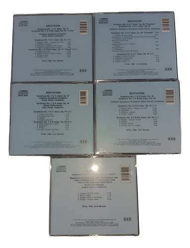 Beethoven: Sinfonías Completas, 5 Cds, Poco Uso. (Usado)