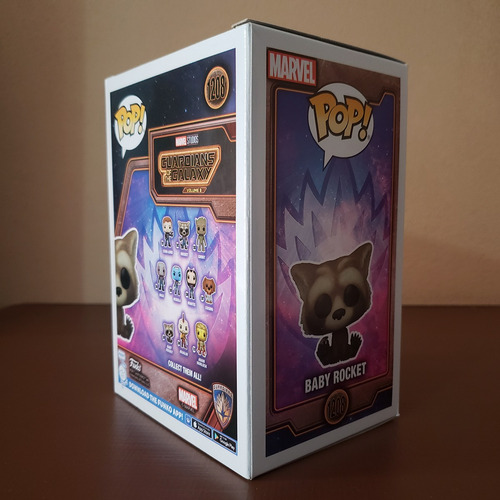 Funko Pop! Guardians Of The Galaxy Baby Rocket Flocked #1208 (Usado)