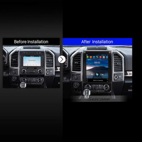 Estéreo Pantalla Android Carplay Para Ford F150 15-2021 Gps