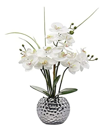 Arreglos Florales De Orquídea Phalaenopsis Blanca Artificial