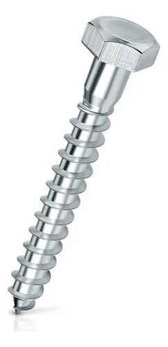 200 Tirafondos Cabeza Hexagonal 5/16 X 3 En Pote