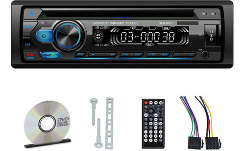 Auto Estéreo Com Mp3 Radio Bluetooth Dvd Cd Usb Fm Sd 1 Din